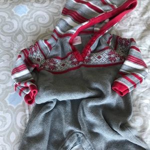Hanna Andersson boys baby sweater romper 18-24m
